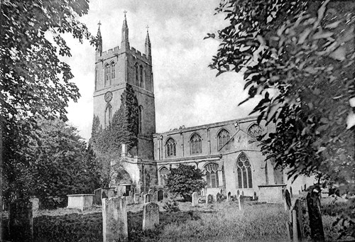 The churchyard in 1900