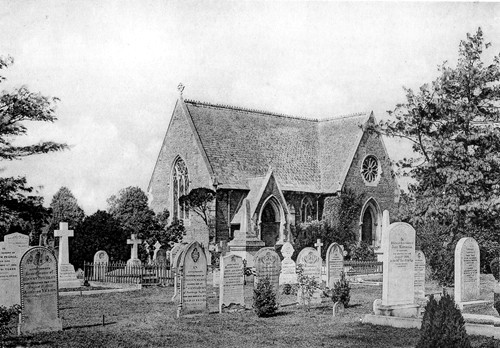 The cemetery in 1900