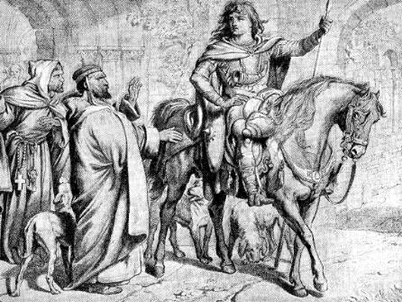 Victorian engraving of Hereward