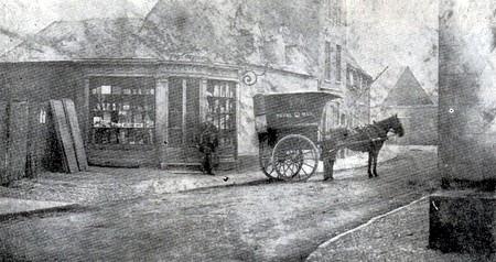 The Abbey Road post office in 1868