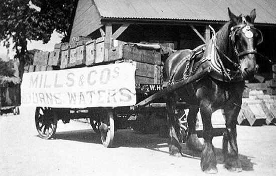 Deliveries by horse and cart in 1920