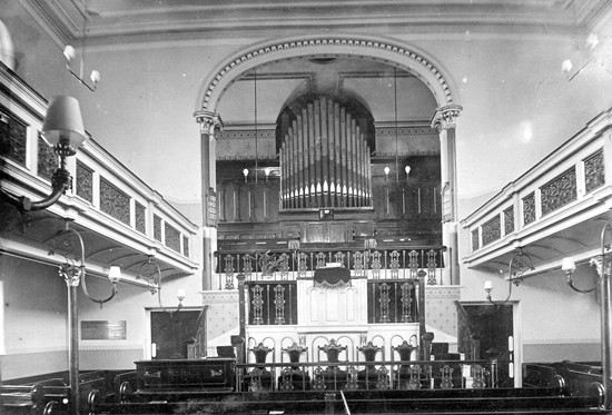 The church interior in 1900