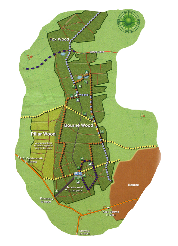 Bourne Wood map