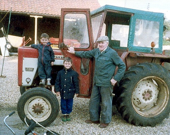 Charlie with grandsons