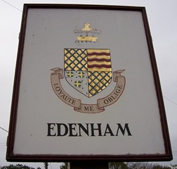 Edenham village sign