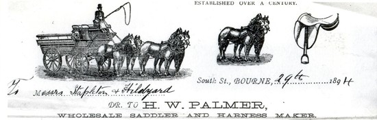 Palmer letter heading from 1894