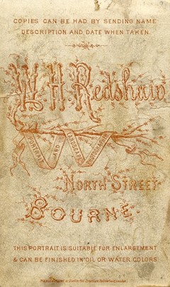 A Redhsaw carte de visite