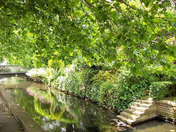 The Bourne Eau in Church Walk