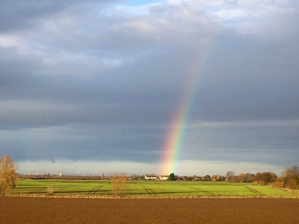 Rainbow over the fen