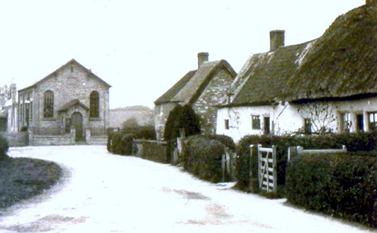 Old cottages and the Top Chapel