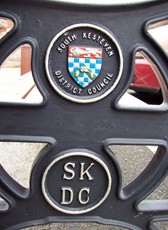 Council logo used on street furniture