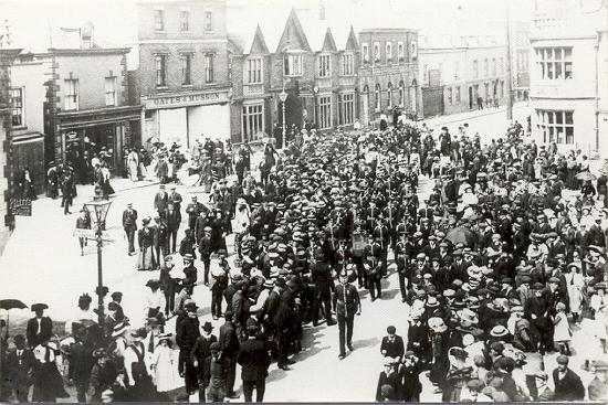 On parade in 1900