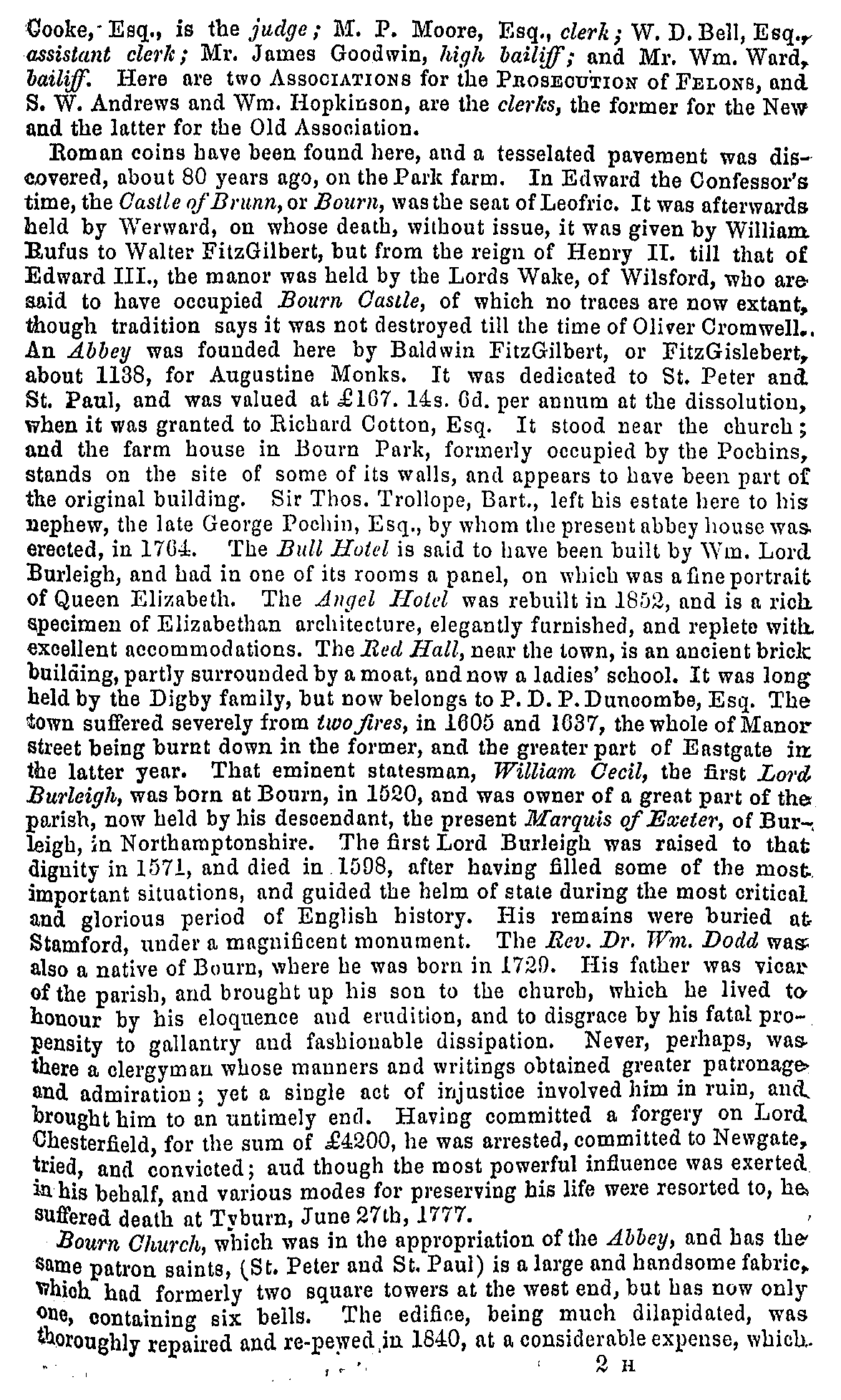 Bourne in 1856