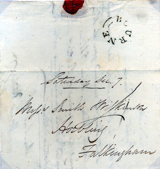 Bourne to Horbling dated 1831