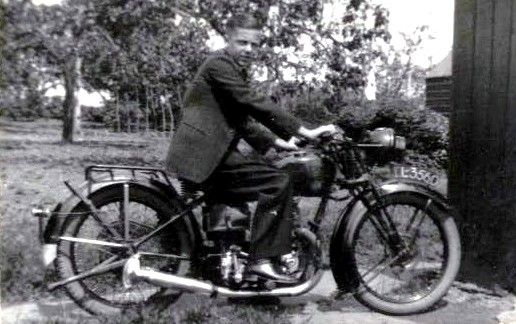 Jack on his motor bike in 1941