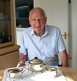 Tony Brooks and tea service