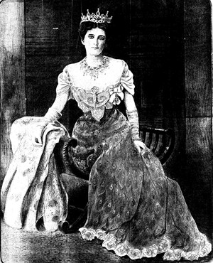 Lady Curzon and the peacock dress