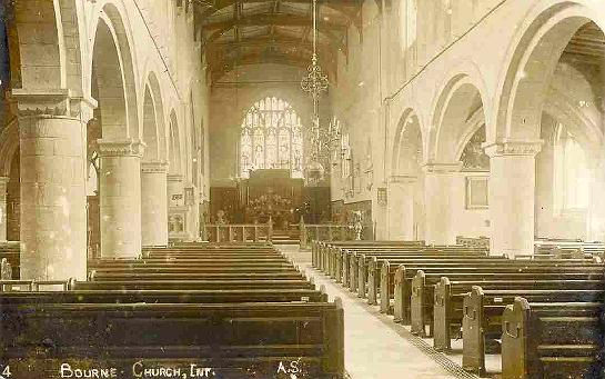 Church interior in 1905