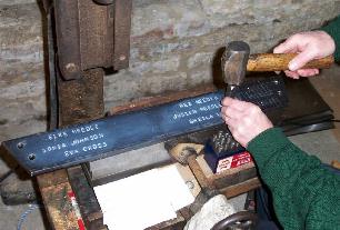 Mill wheel embossing