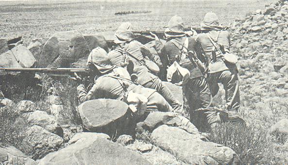 Boer War scouts in action