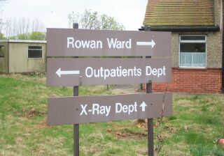 Bourne Hospital signs