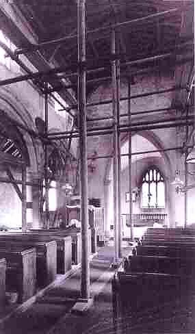 Scaffolding supports in 1912