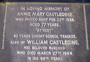 The Castledine gravestone