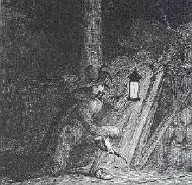 Guy Fawkes at work - a contemporary engraving