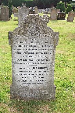 John Pearce's grave