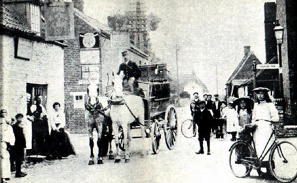 The mail cart's last run in 1915