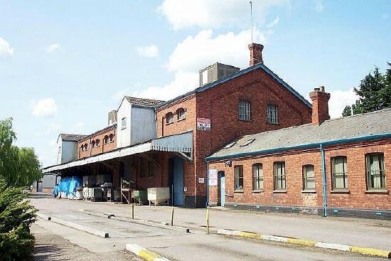 The railway buildings today