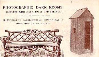 Dark room advertisement