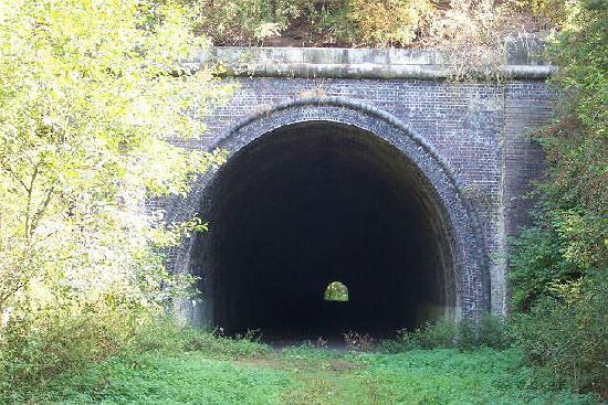 The western entrance of the tunnel