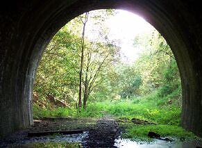 Inside the tunnel looking easwards