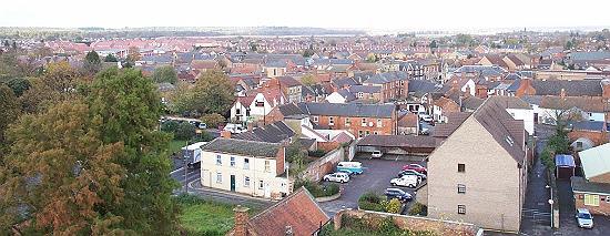 Bourne from the church tower