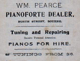 W M Pearce advertisement