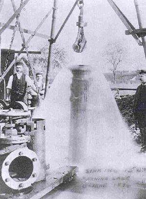 Manning Road borehole in 1894