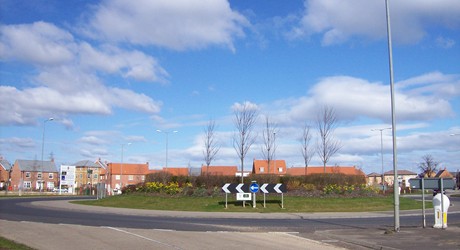 The Elsea Park roundabout